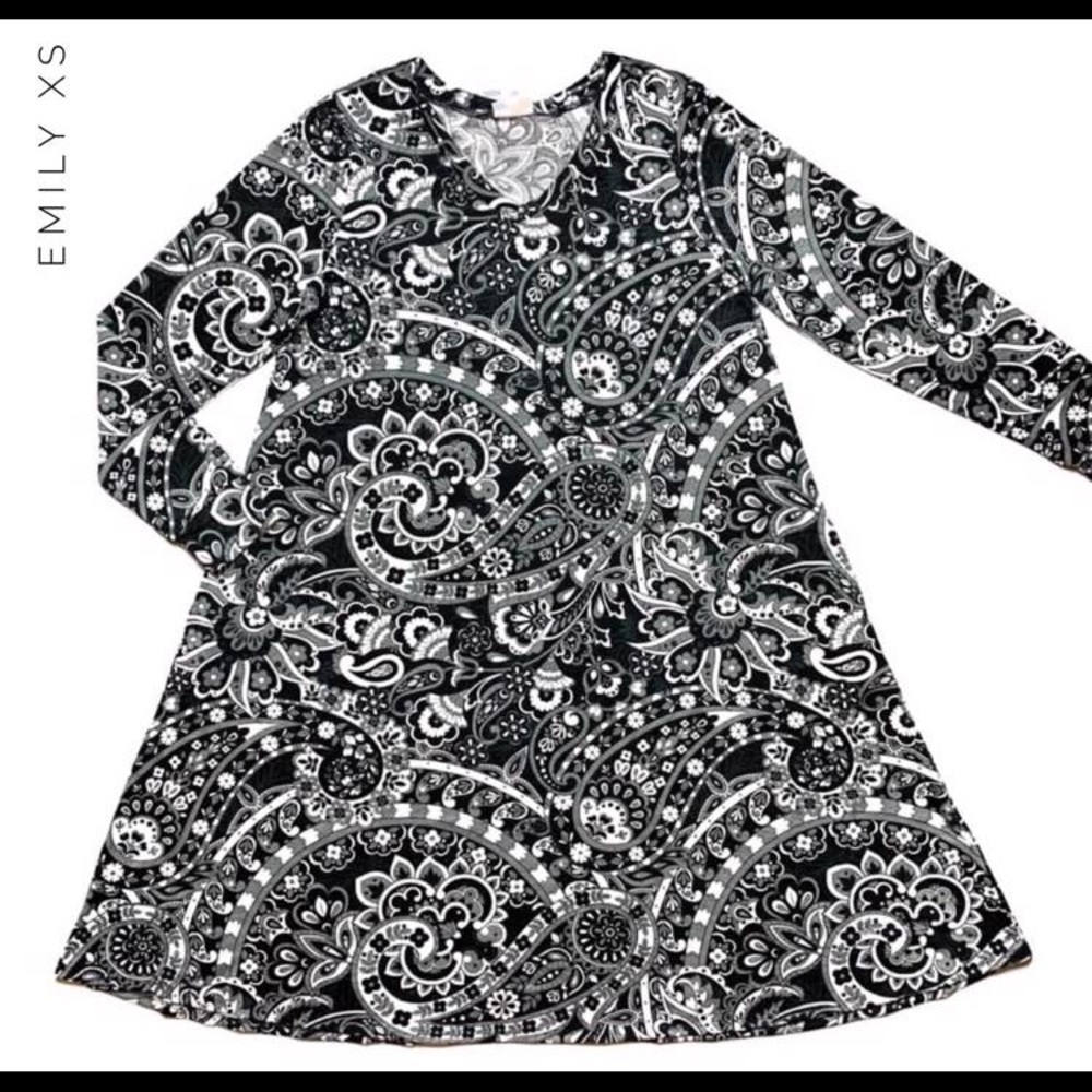 LLR Emily Dress, long sleeved, pockets, XS, NWT